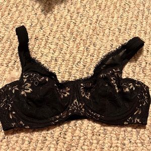 Nylon spandex barely breezies bra